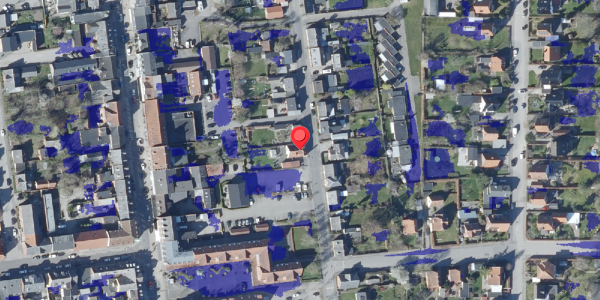 Ekstrem regn på Nygade 24, 4690 Haslev