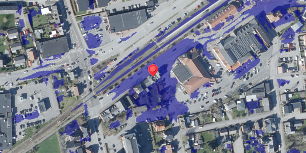 Ekstrem regn på Stationsvej 10, 4690 Haslev