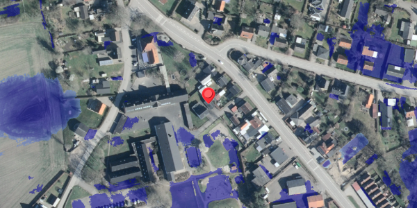 Ekstrem regn på Hovedgaden 28, 4340 Tølløse