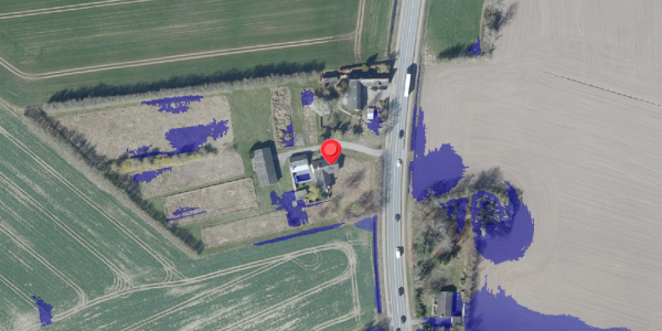 Ekstrem regn på Haslevvej 182, 4100 Ringsted