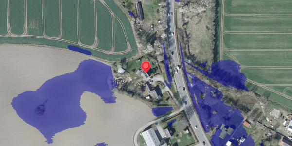 Ekstrem regn på Haslevvej 250, 4100 Ringsted