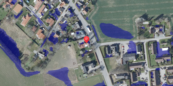 Ekstrem regn på Haslevvej 286, 4100 Ringsted