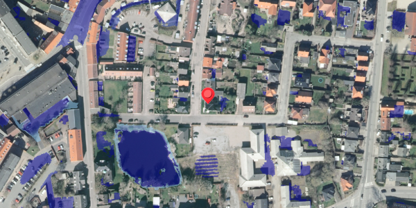 Ekstrem regn på Fredensgade 13, 4200 Slagelse