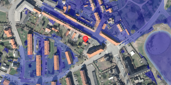 Ekstrem regn på Slotsgade 48B, 4200 Slagelse