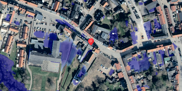Ekstrem regn på Vestergade 17, 4930 Maribo