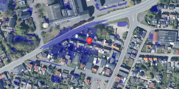 Ekstrem regn på Fabriksgade 9, 4780 Stege