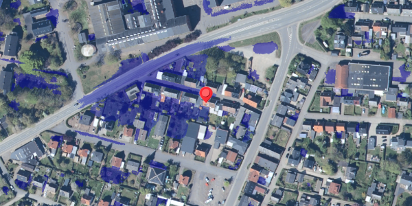 Ekstrem regn på Fabriksgade 13, 4780 Stege