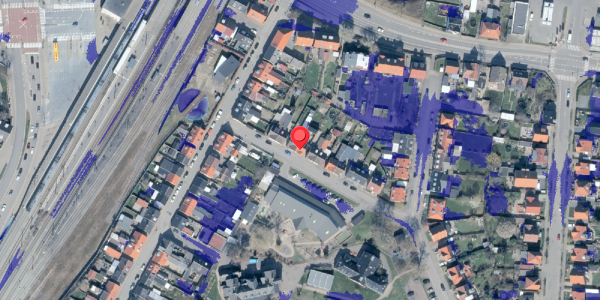 Ekstrem regn på Sofiegade 9, 4800 Nykøbing F