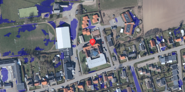 Ekstrem regn på Kirkevej 21, 4872 Idestrup