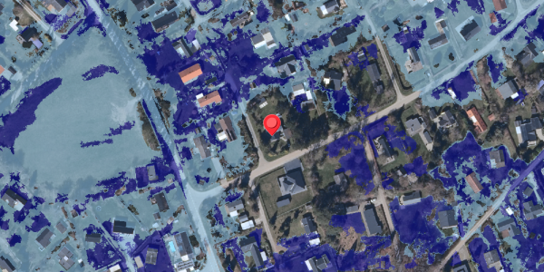 Ekstrem regn på Kystvej 13, 4872 Idestrup