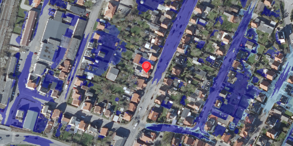 Ekstrem regn på Boulevarden 21, 4760 Vordingborg