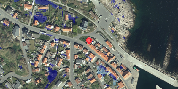 Ekstrem regn på Havnegade 22, 3770 Allinge