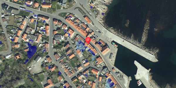 Ekstrem regn på Havnegade 23, 3770 Allinge