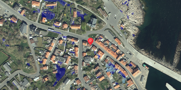 Ekstrem regn på Havnegade 37, 3770 Allinge