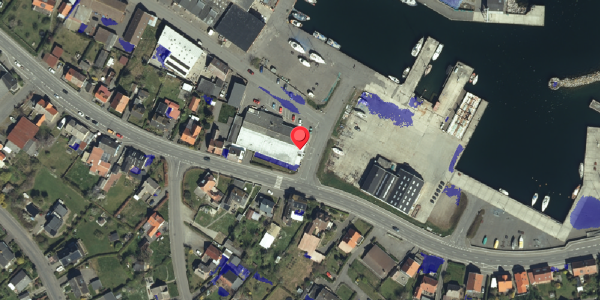 Ekstrem regn på Havnevej 1, 3770 Allinge