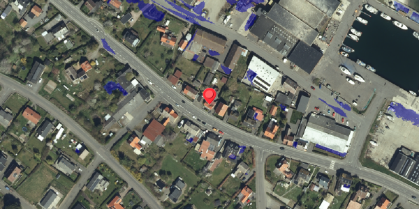 Ekstrem regn på Ndr. Strandvej 18, 3770 Allinge