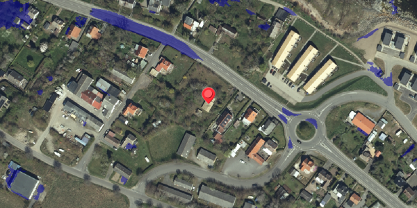 Ekstrem regn på Ndr. Strandvej 95, 3770 Allinge