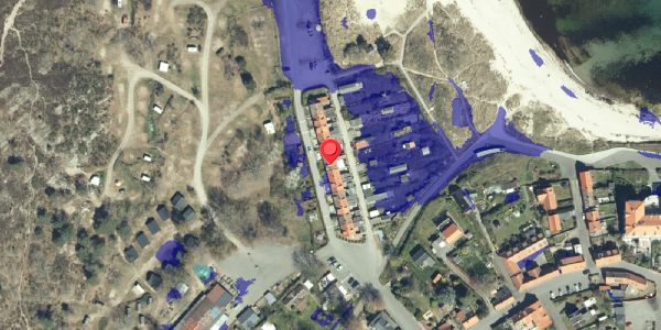 Ekstrem regn på Sandlinien 14, 3770 Allinge