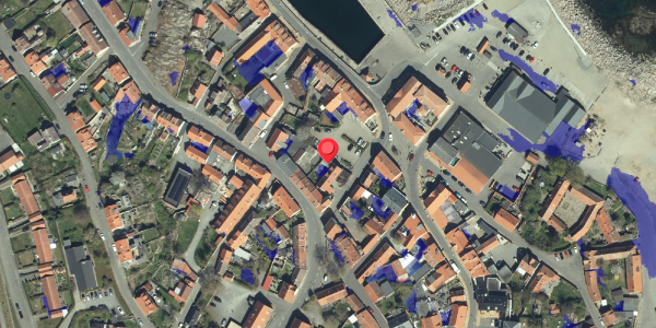 Ekstrem regn på Skomagerstræde 2, 3770 Allinge
