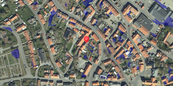 Ekstrem regn på Theaterstræde 1, 3770 Allinge