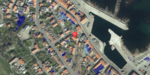 Ekstrem regn på Toldbodstræde 1, 3770 Allinge