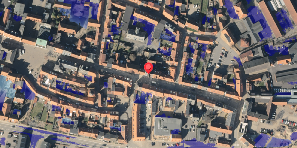 Ekstrem regn på Østergade 21, 5600 Faaborg