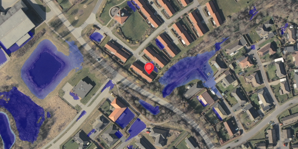 Ekstrem regn på Blommehaven 8, 5560 Aarup