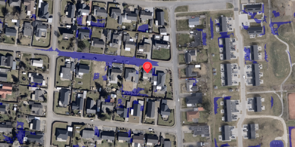 Ekstrem regn på Jellingvej 1, 6330 Padborg