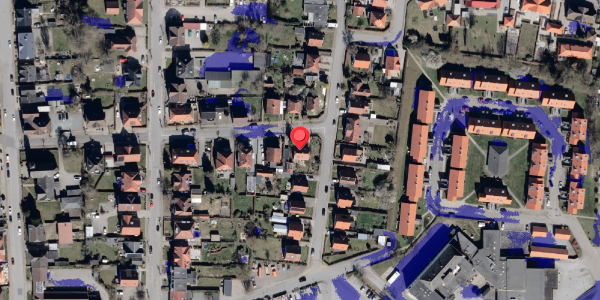 Ekstrem regn på Mellemgade 16, 6100 Haderslev
