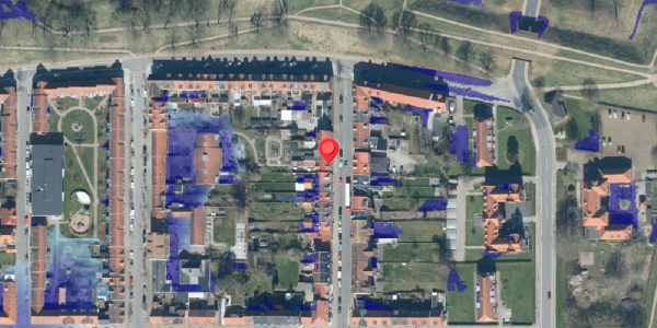 Ekstrem regn på Dronningensgade 10, 7000 Fredericia