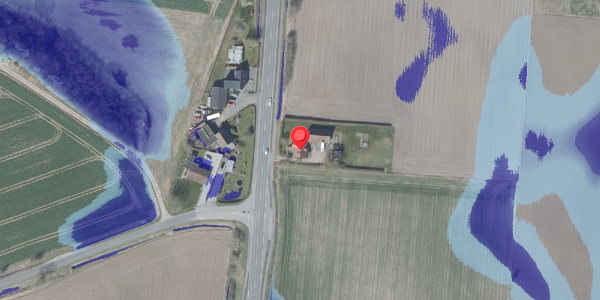 Ekstrem regn på Bjerrevej 243, 8781 Stenderup