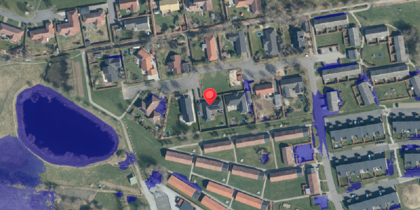 Ekstrem regn på Fårupled 19, 7300 Jelling