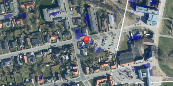 Ekstrem regn på Vestergade 7, 7300 Jelling