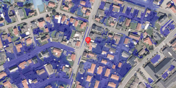 Ekstrem regn på Juelsgade 21, 7130 Juelsminde