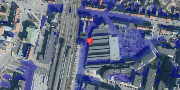 Ekstrem regn på Danmarksgade 3B, . 21, 7100 Vejle