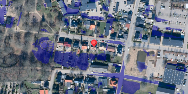 Ekstrem regn på Dalgas Alle 21, . , 7400 Herning