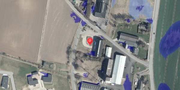 Ekstrem regn på Energivej 1, 8420 Knebel