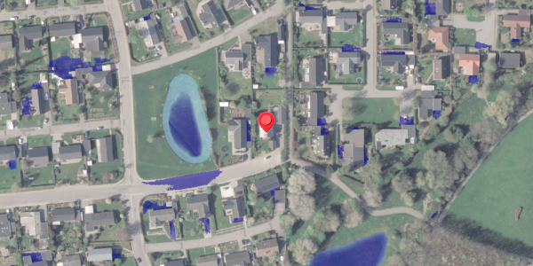 Ekstrem regn på Bjarkesvej 21, 8370 Hadsten