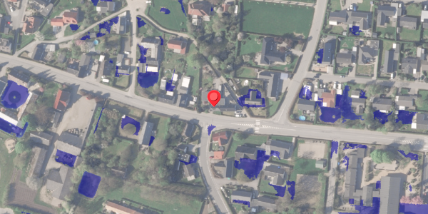 Ekstrem regn på Hammelvej 14, 8370 Hadsten