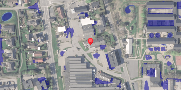 Ekstrem regn på Industrivej 6, 8370 Hadsten