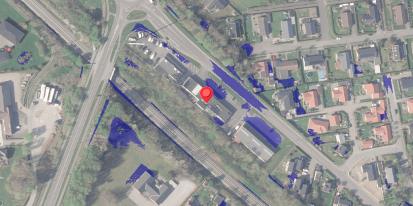 Ekstrem regn på Kirkevej 67, 8370 Hadsten