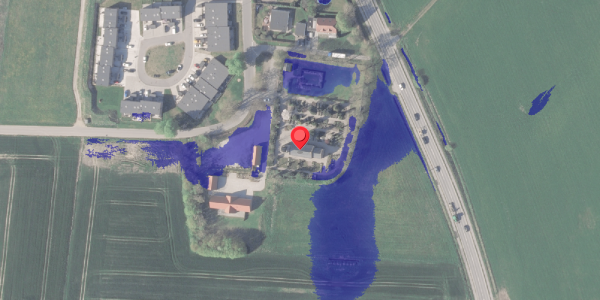 Ekstrem regn på Skanderborgvej 22, 8370 Hadsten