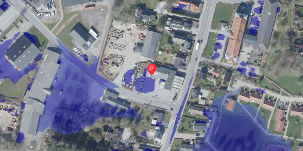 Ekstrem regn på Industrivej 2, 8450 Hammel