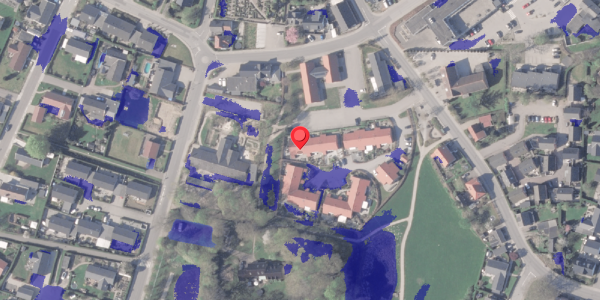 Ekstrem regn på Engen 6, 8382 Hinnerup