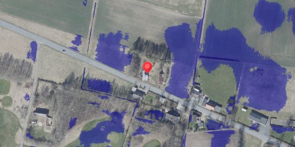 Ekstrem regn på Postvej 98, 8382 Hinnerup