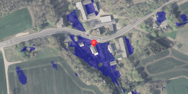 Ekstrem regn på Katbjergvej 2, 9550 Mariager