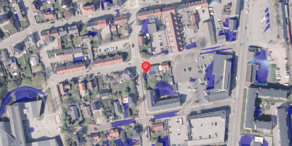 Ekstrem regn på Boulevarden 5, 8300 Odder
