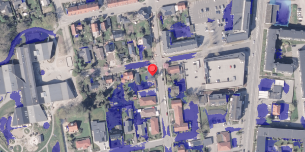 Ekstrem regn på Boulevarden 10, 8300 Odder