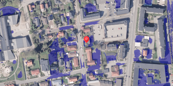 Ekstrem regn på Boulevarden 11, 8300 Odder