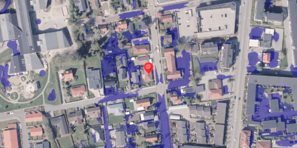Ekstrem regn på Boulevarden 16, 8300 Odder